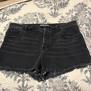 Pacsun black button fly mid rise women’s 30 jean shorts